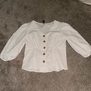 White linen shirt